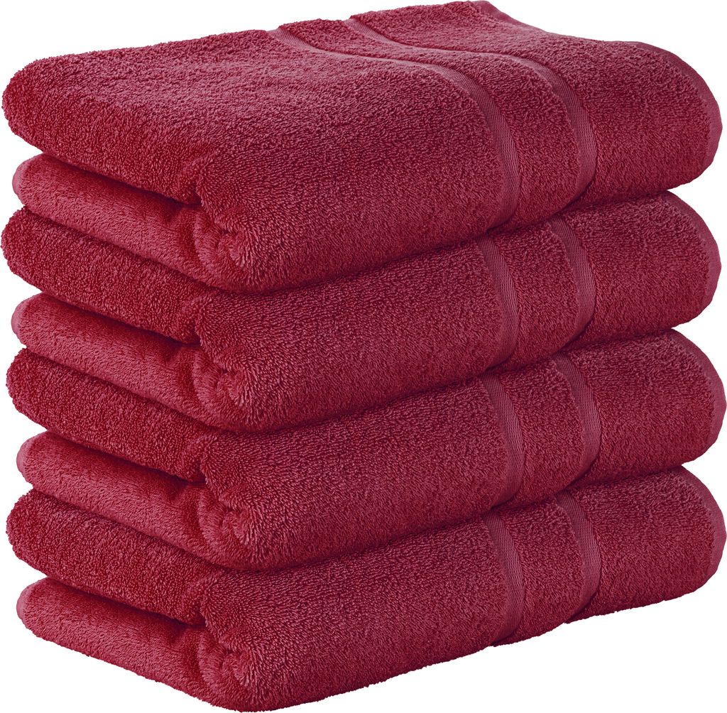 StickandShine 4er SET Premium Frottee Badetuch 100x150 cm Produktbild 