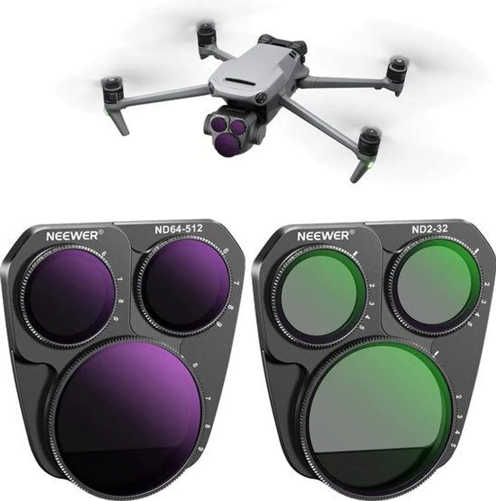 Évitez la surexposition en drone avec ce kit de 2 filtres ND variables