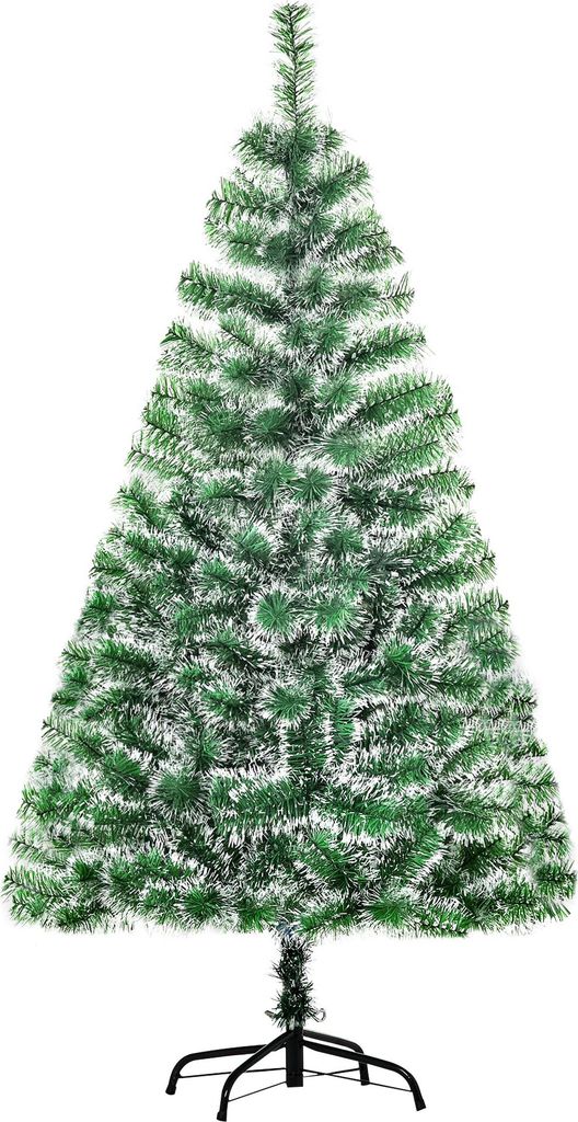 Künstlicher Weihnachtsbaum 1,5 m Christbaum Tannenbaum 416 Äste Metallfuß PET Grün