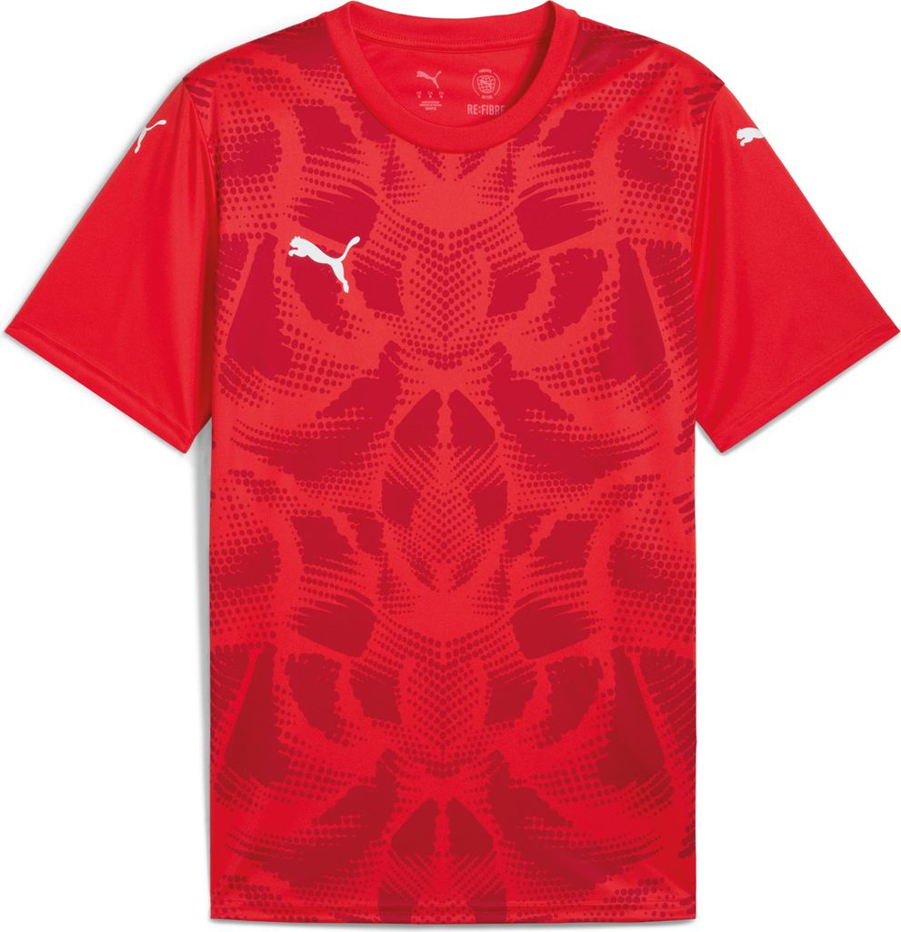 Puma teamULTIMATE Trikot Kinder rot weiß Gr 164