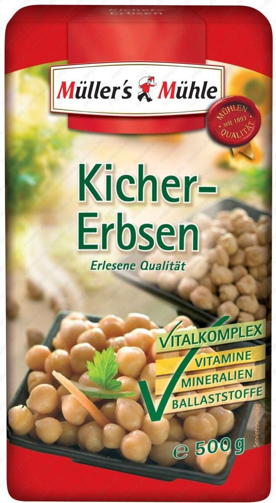 Müllers Mühle Kichererbsen 500g Produktbild 