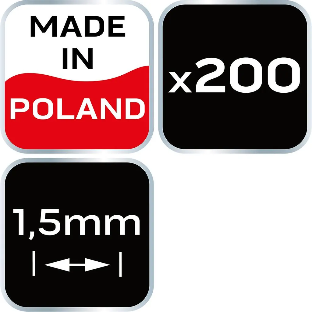 Distanziatori NEO TOOLS 1,5 mm | 200 Pezzi | Posa Piastrelle di Precisione - 9