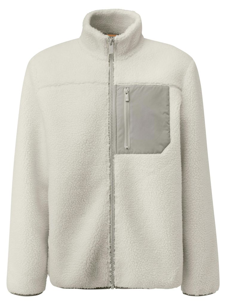 s.Oliver halblange Outdoor Teddy-Jacke Regular Fit mit Stehkragen und Reißverschluss
