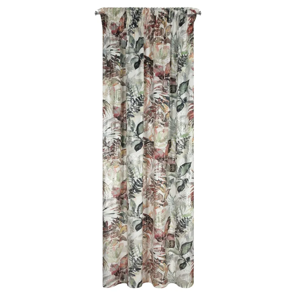 Rideau occultant en velours 140x270 Arina imprimé floral Eurofirany