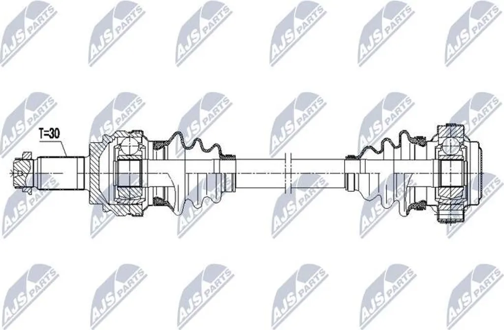 Pièce de Transmission BMW X1 NTY NPW-BM-073 - Remplacement OE 33207605494