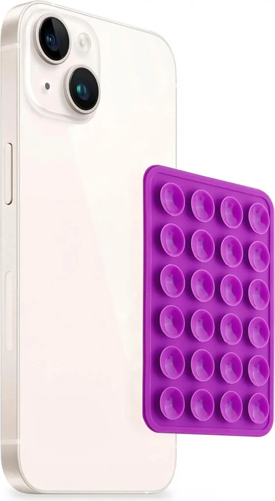 Selencia ﻿Confezione da 2 supporti per telefono con ventosa - Viola