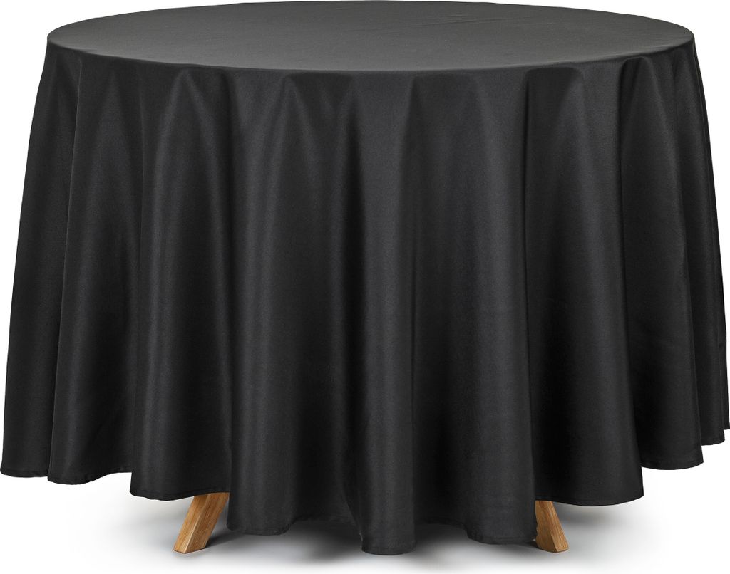 Tischdecke rund 230cm Schwarz
