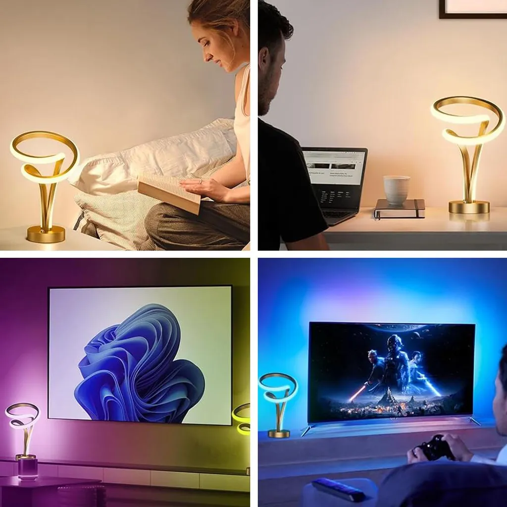 Lampe de chevet tactile LED spirale - Fini les interrupteurs difficiles - 9