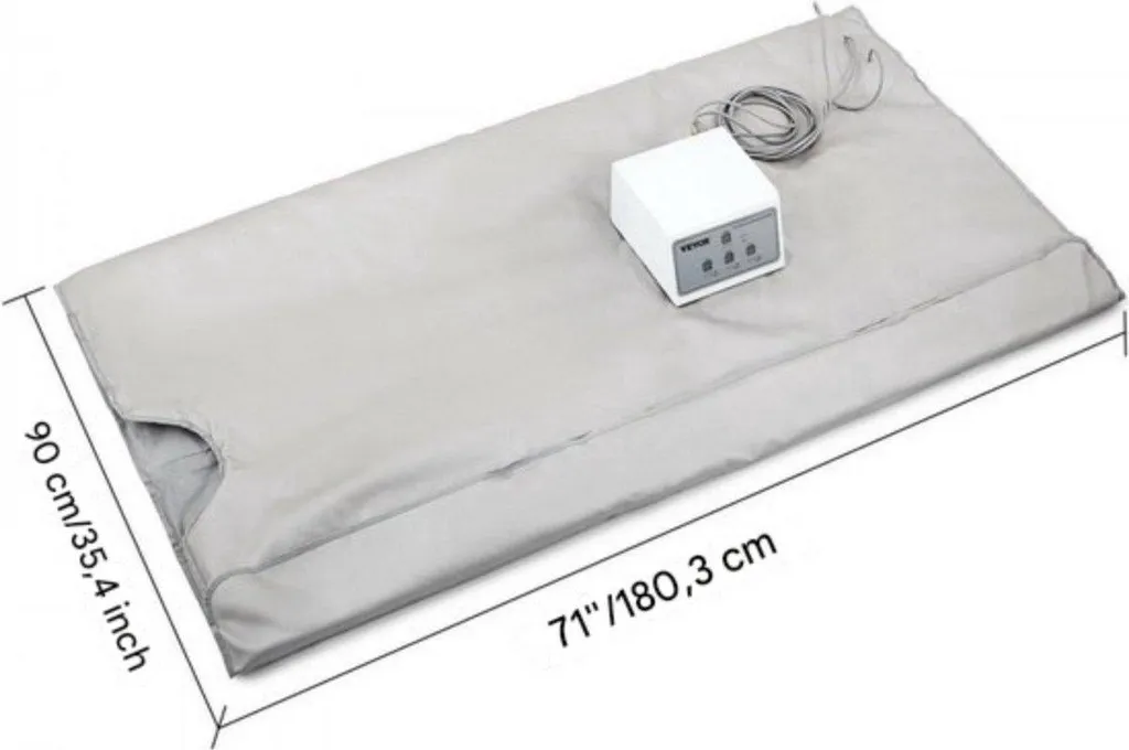 Couverture de sauna chauffante 3 zones infrarouges pour soins détox - 2