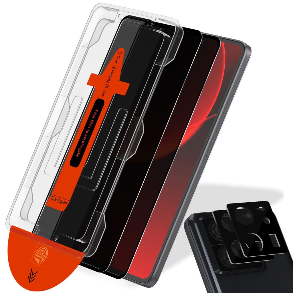 2-Pack Xiaomi 13T Pro Displayschutzfolie Privacy & 2-Pack Produktbild 