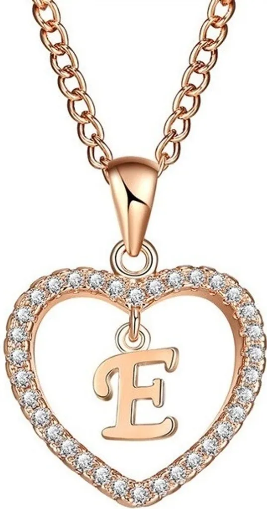 Regalo Collana Lettera E Oro | Un Simbolo Unico Nichel Free KP5188
