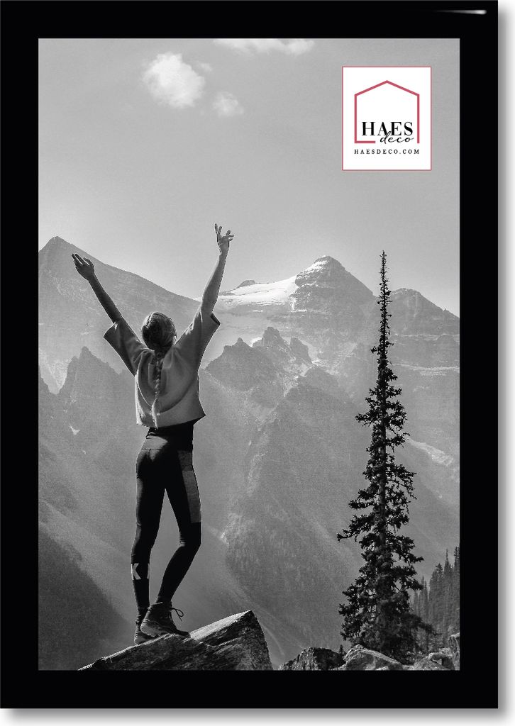 Haes Deco Plastik-Fotorahmen EF1B Easy Frame schwarz 10x15 cm