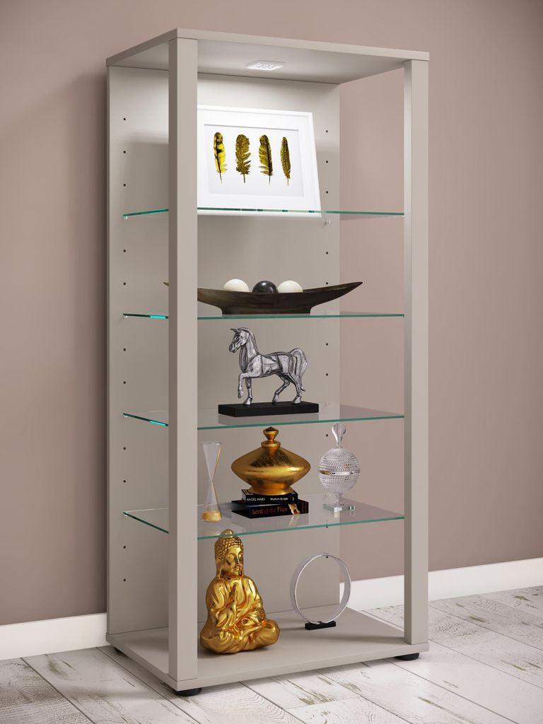 VCM Glasvitrine stehend | Vitrine Glas mit Produktbild 