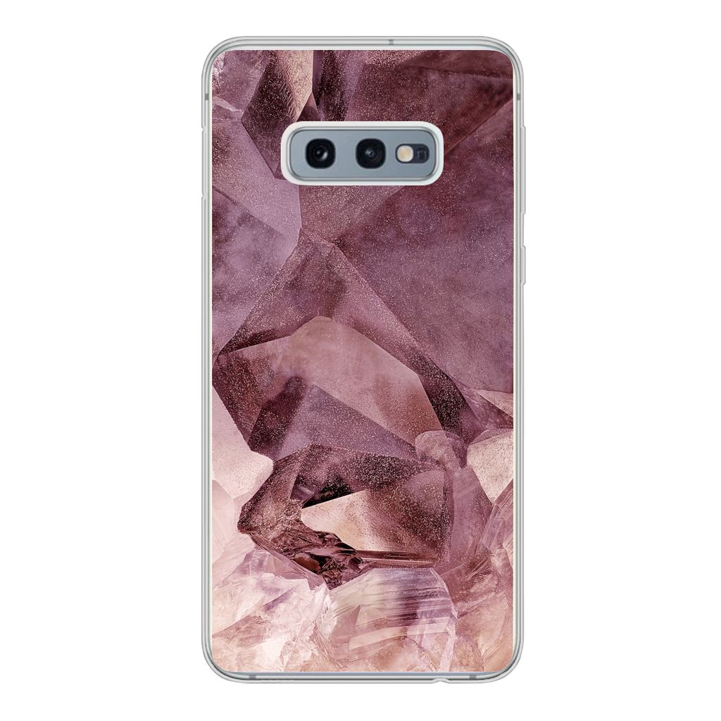 MuchoWow Handyhülle Schutzhülle Hülle für Samsung Galaxy S10e Kristalle - Natursteine - Edelsteine und Mineralien Silikon Softcase Handy Hül...