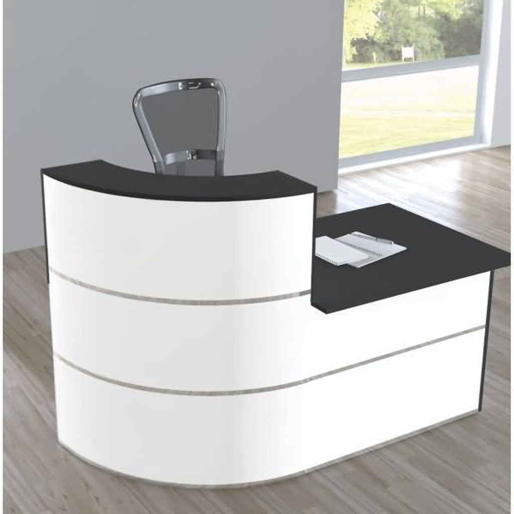 Theke Cento 2 BxT 180x95cm weiß/anthrazit