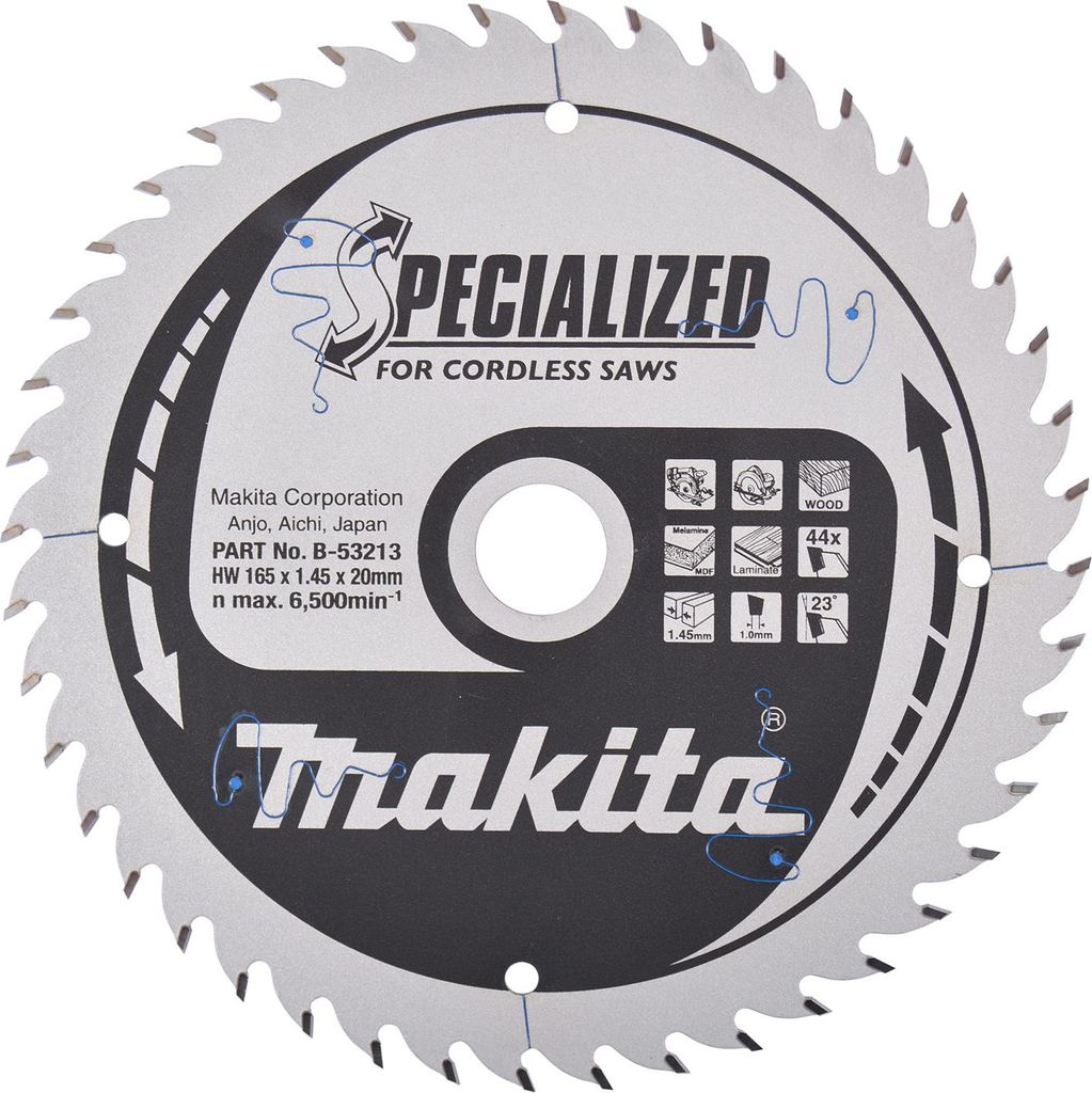 Makita SPECIALIZED Sägeblatt 165x20x44Z