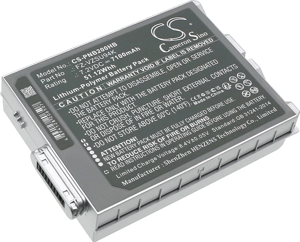 Batterie TECHTEK Longue Durée pour Panasonic FZ-B2 FZ-M1 23Wh Noir