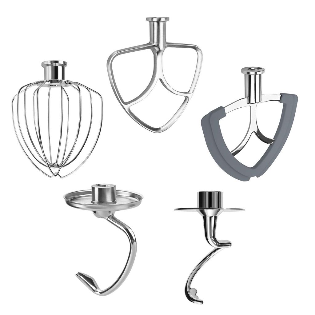 5er Zubehör Set Edelstahl für KitchenAid 4.5-5 Quart Produktbild 