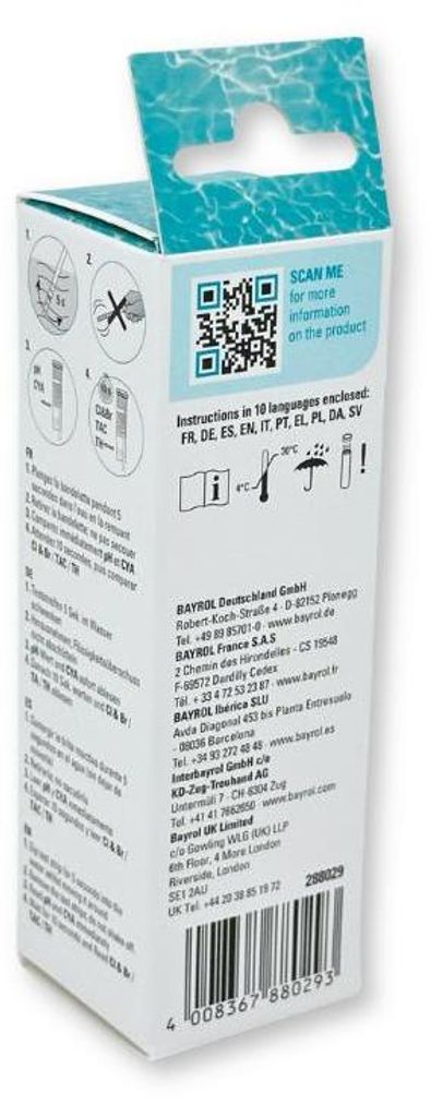 BAYROL Quicktest 5 in 1 (50 Teststreifen) Produktbild 