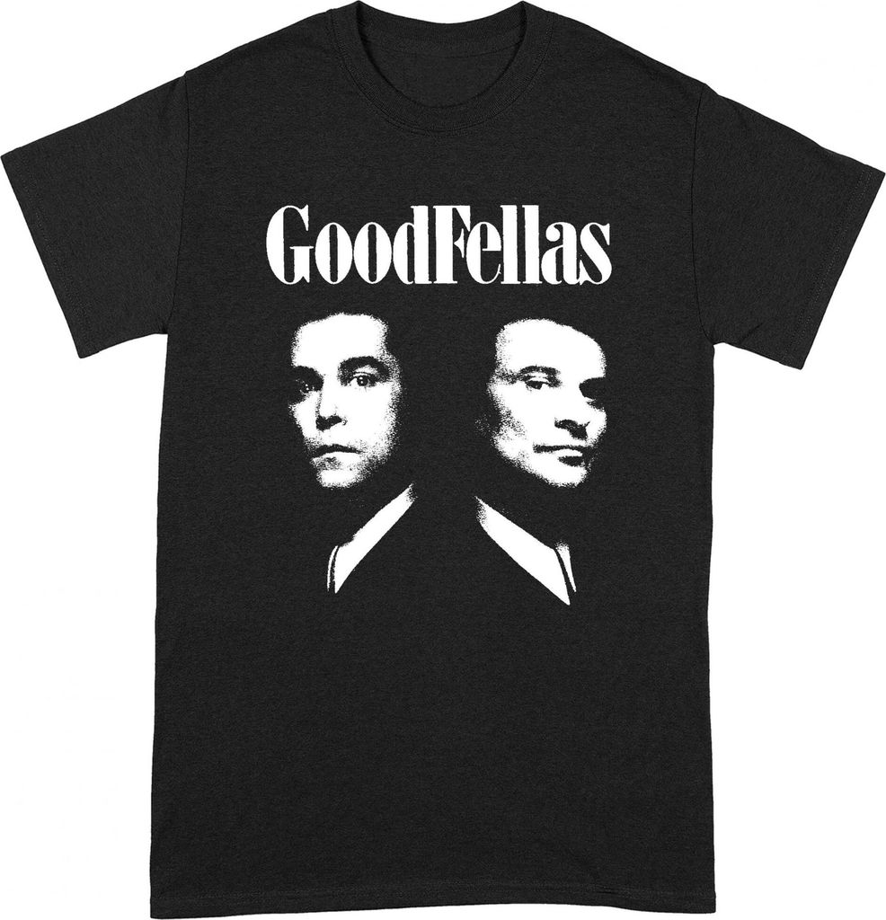 Goodfellas - T-Shirt für Herren/Damen Uni BI149 (L) (Schwarz/Weiß)