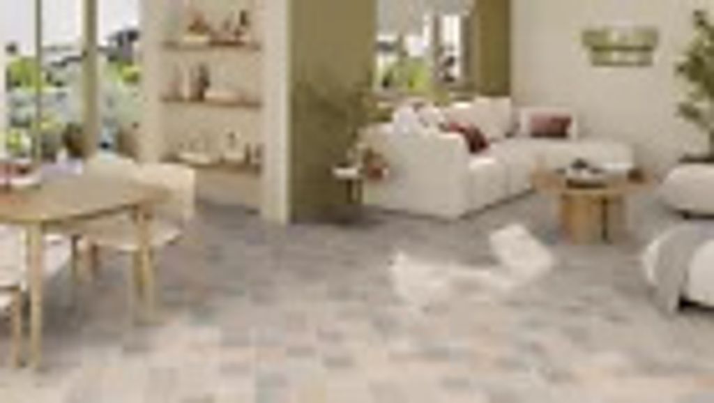 CV PVC (10€/m²) Vinyl Bodenbelag 700 x 200 cm Fliesen Stein Optik beige grau 2 Meter breite