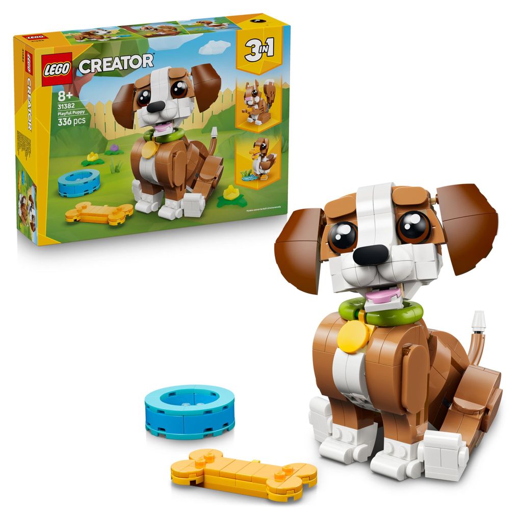 LEGO Creator 3-en-1 31382 Animaux adorables : Chiot joueur Image du produit 