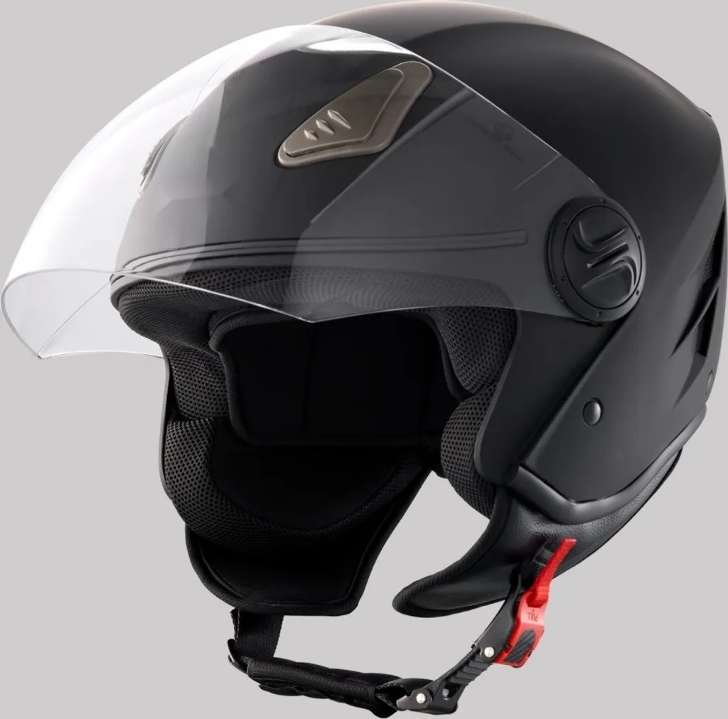 Casco Moto Nero 3/4 Taglia L 59-60cm - Il Tuo Nuovo Compagno di Viaggio