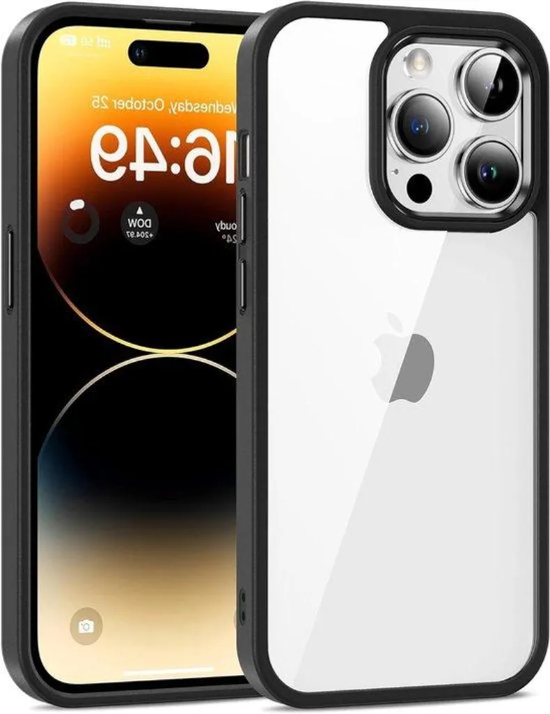 Coque iPhone 14 Pro Max Noire Protection Militaire Anti-Choc Rigide