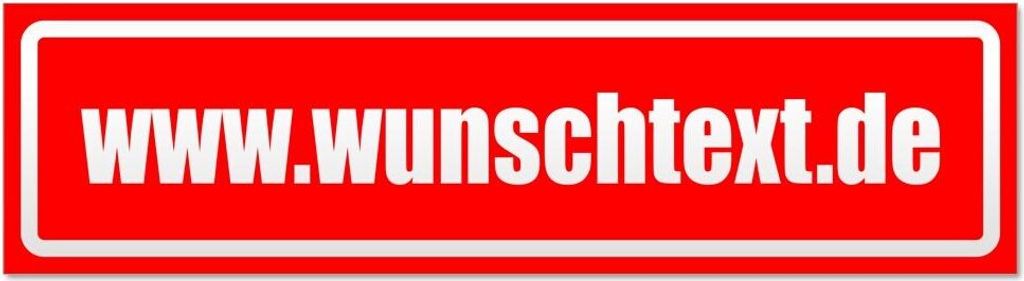 Kiwistar wunschtext Domain Magnetschild Schild magnetisch - 20cm Rot - Magnetfolie für Auto PKW Kfz