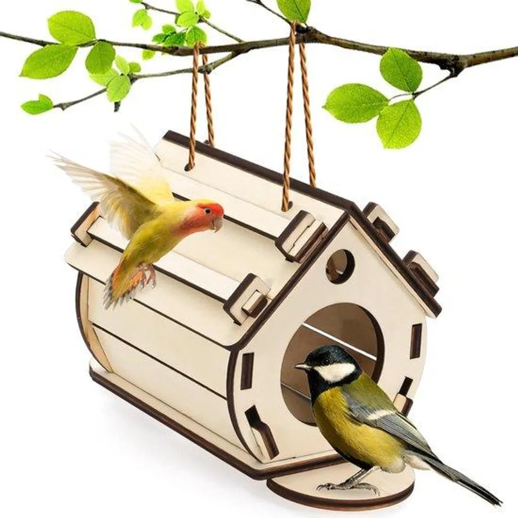 Nichoir en bois de jardin pour abriter les colibris et petits oiseaux