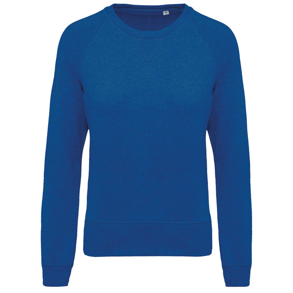 Kariban Damen Sweatshirt Langarmshirt Pullover Pulli Basic Sweat Shirt, Größe:XS, Farbe:Ocean Blue Heather
