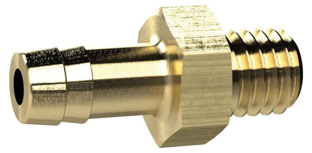 Riegler Einschraubschlauchtülle, M8x0,75, für Schl. LW 6 mm, SW 12, MS