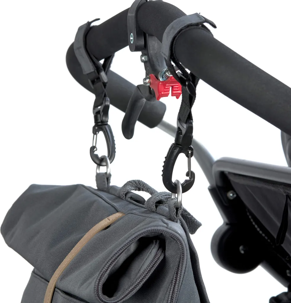 Sac à dos à langer Rolltop Anthracite LÄSSIG pratique et ergonomique