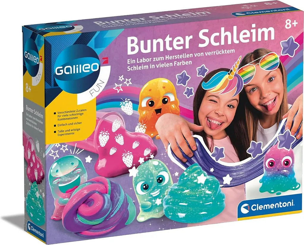 Slime Coloré Clementoni Texture Extra Souple - Loisir Créatif sans Danger