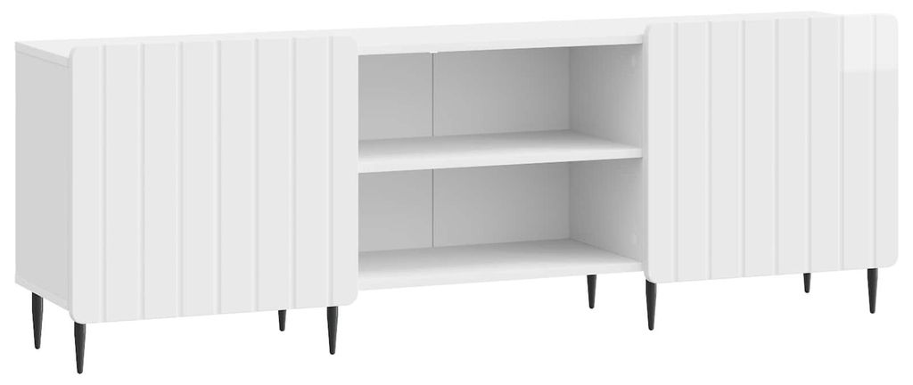 TV-Schränk Hochglanz Weiß 150 x 31 x 52 cm Holzwerkstoff