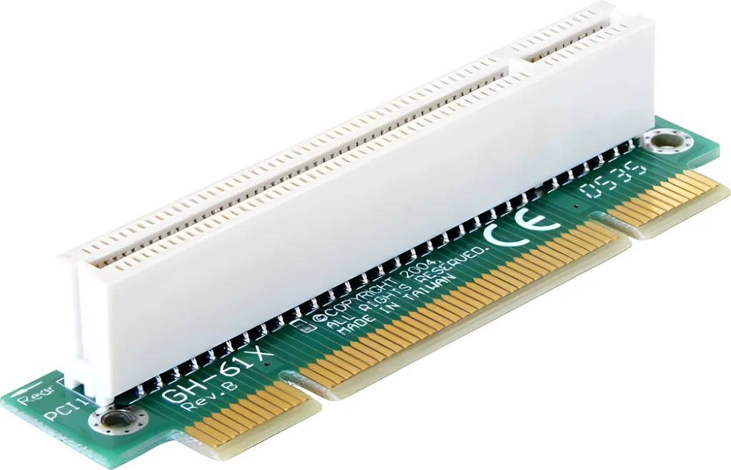 Carte Riser PCI 32bit coudée à 90 degrés pour extension de port DELOCK