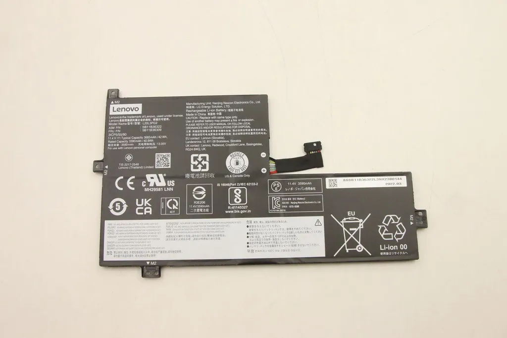 Batterie Lenovo 11.4V Li-Polymère avec 3 cellules longue durée de vie