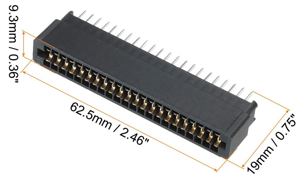 2 Stš¹ck 2.54mm 44 Pin Header Stiftleisten, Stecker und Buchsen Gerade Buchsenleiste PCB rechtwinkliger Einfš¹geart Buchsenleiste L?tpins Lochr...