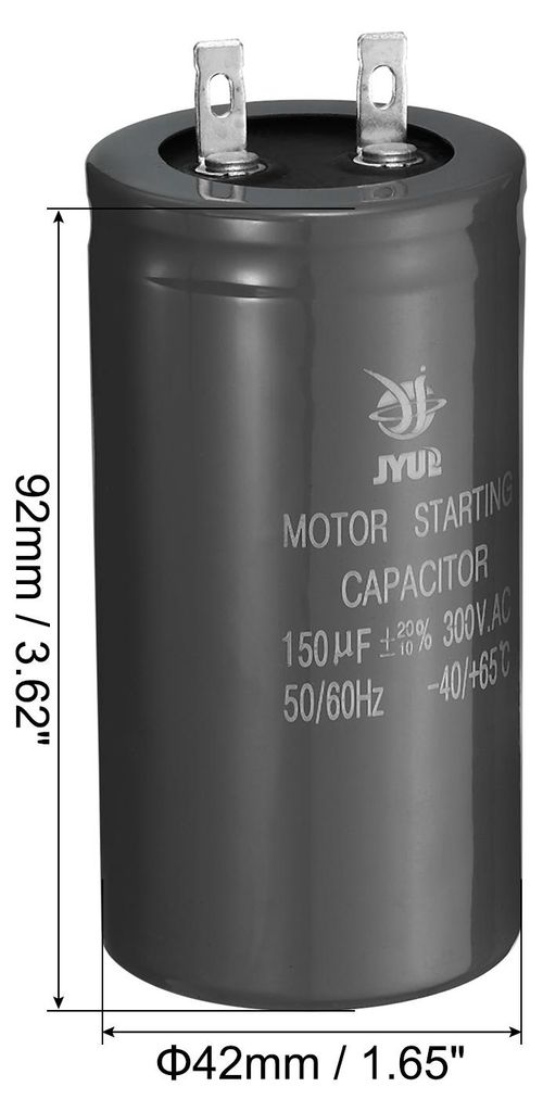 CD60 Betrieb Kondensator, 150ŠÌF 300V AC 50/60Hz Start Motorkondensator fš¹r Wechselstrom-Einphasenmotor, Grau