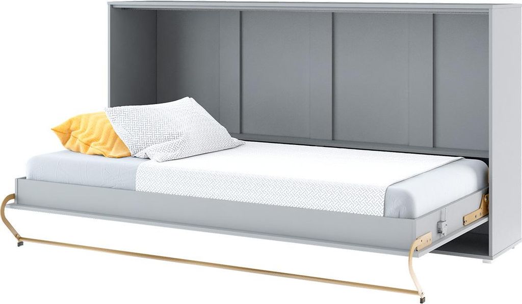 Schrankbett 90 x 200 Horizontal CP-06 Grau LENART CONCEPT Produktbild 
