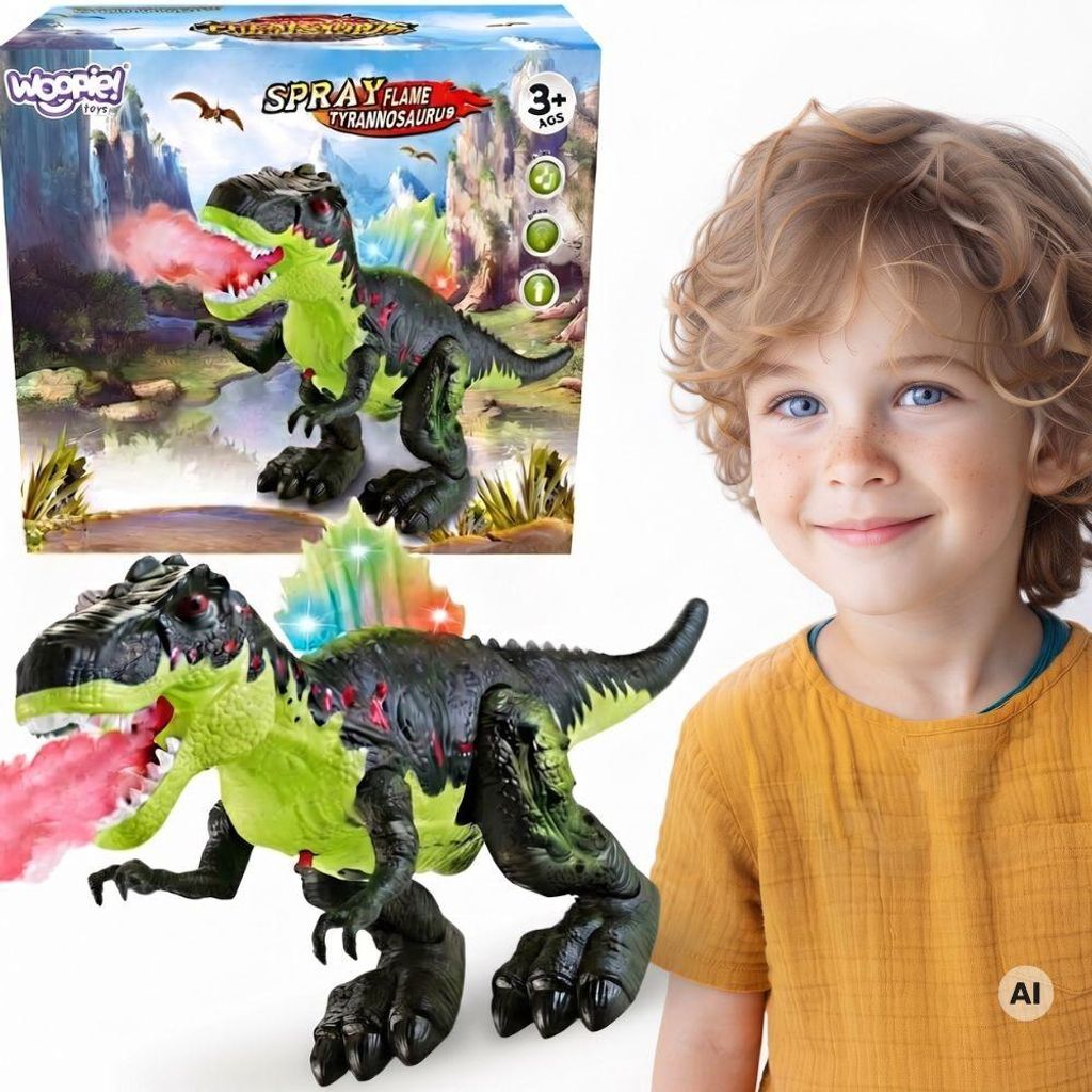 Woopie wandelende Tyrannosaurus Rex dinosaurus licht- en Productafbeelding 