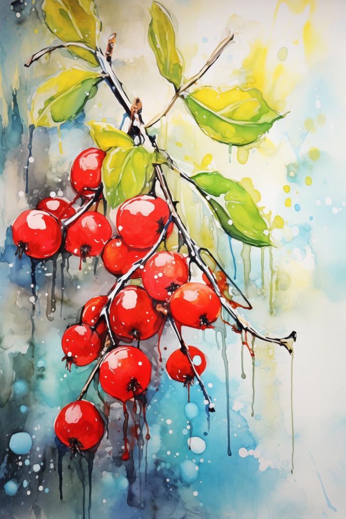 Plakat 30x45cm Symphonie der Blutigen Früchte