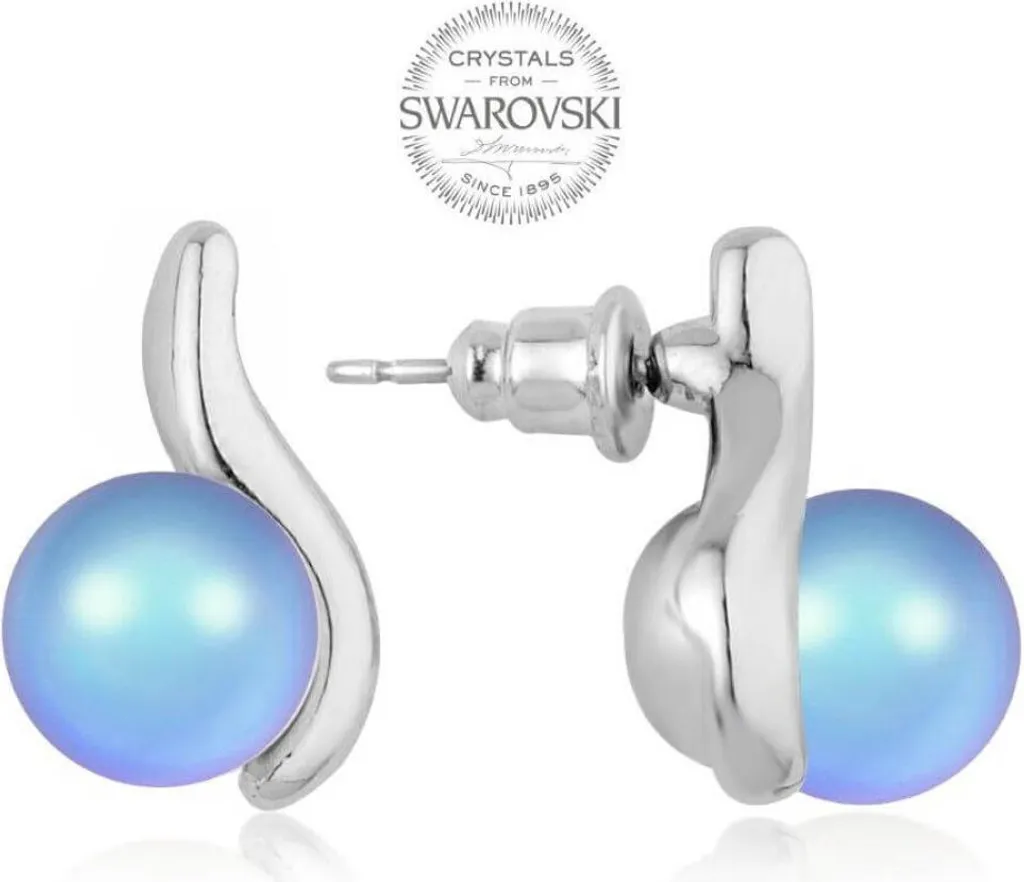 Boucles d'oreilles Pearl Wave pour femmes en perles d'eau douce nacrées
