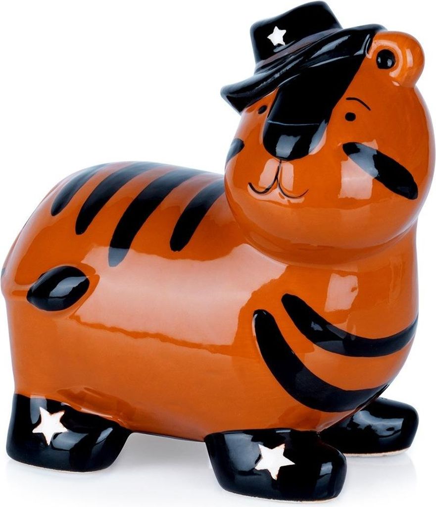 Keramik Sparschwein Tiger