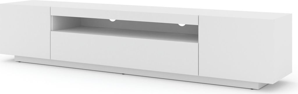 Lowboard TV Schrank Aura 200 cm Hängend oder Stehen universal Unterschrank Fernsehschrank TV Board Sideboard HiFi-Tisch Hängender Schrank (mattwe...