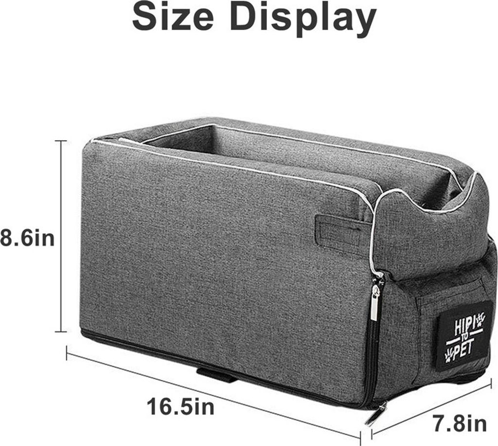 Hunde-Autositz Pet Booster Seat Armlehne Atmungsaktiver Produktbild 5