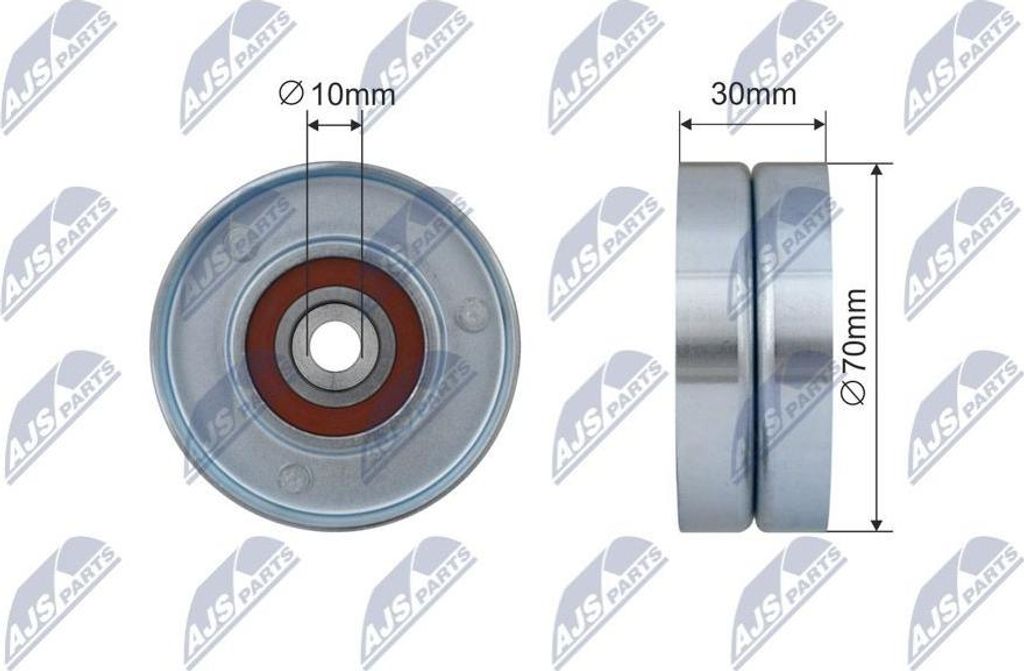 NTY RRK-TY-008 Umlenkrolle Keilrippenriemen 70mm für TOYOTA RAV 4 III (ACA3, ACE, ALA3, GSA3, ZSA3) für LEXUS IS II (GSE2, ALE2, USE2) für LOTUS