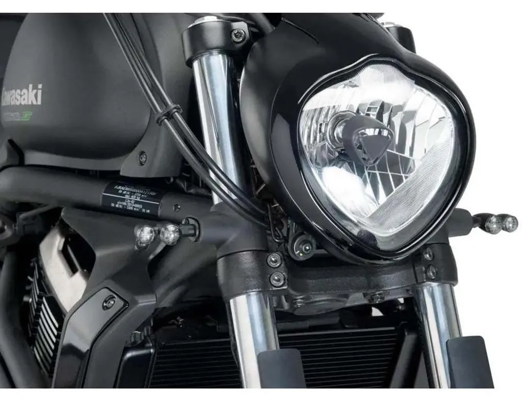 Support clignotant Puig noir Kawasaki Vulcan S : fini le montage lâche