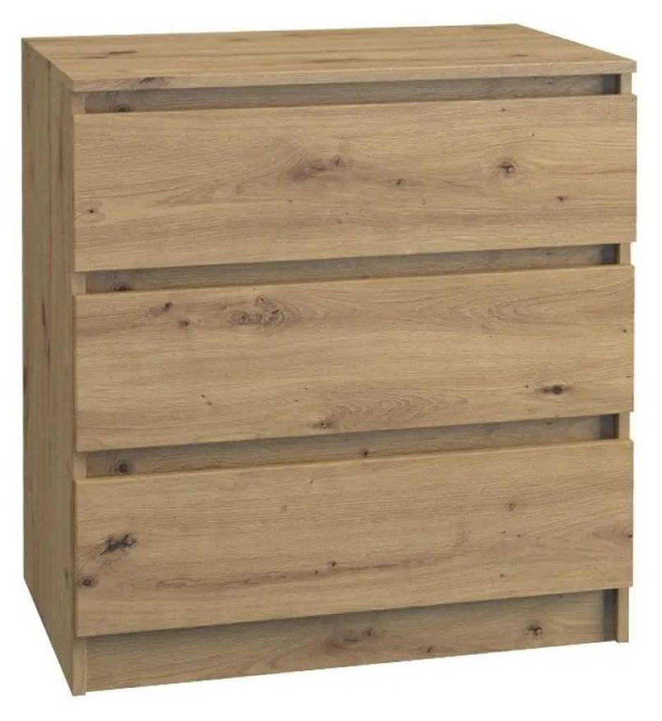 Topeshop M3 ARTISAN, Eiche, 3 Schublade(n), Partikelbord, Produktbild 