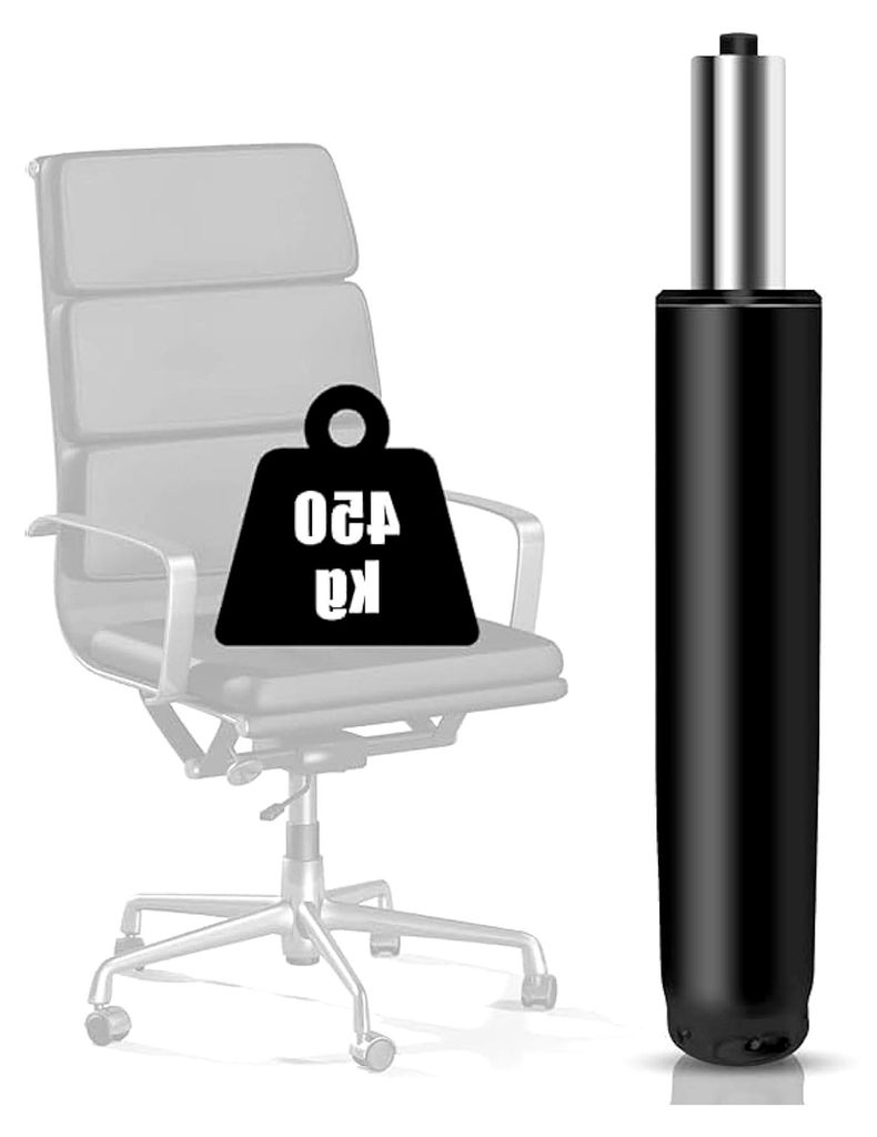 Gasdruckfeder für Bürostühle, 1000 lbs (450 kg) – Höhenverstellbare Gasfeder für Drehstühle, 290 mm - 430 mm einstellbar (Schwarz)